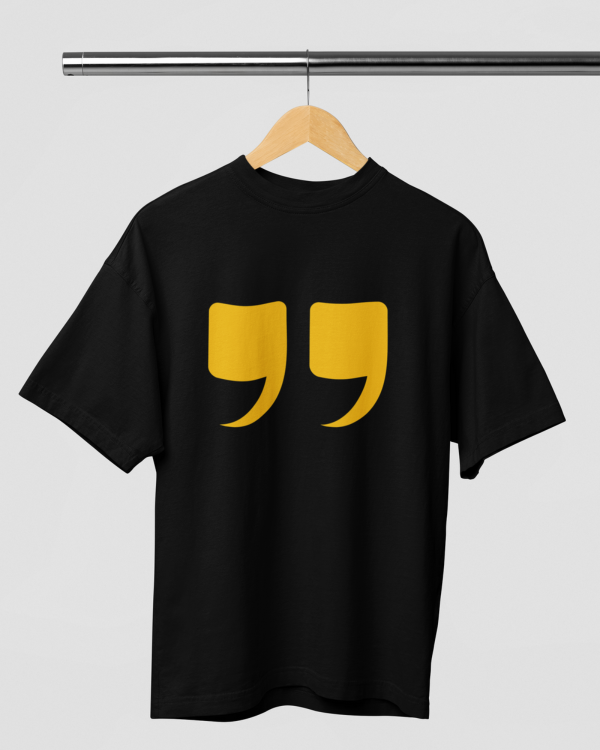 Inverted Comma Over-sized Tshirt