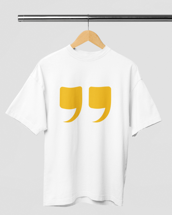 Inverted Comma Over-sized Tshirt