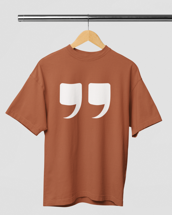 Inverted Comma Over-sized Tshirt