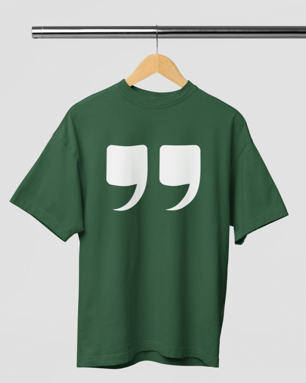 Inverted Comma Over-sized Tshirt