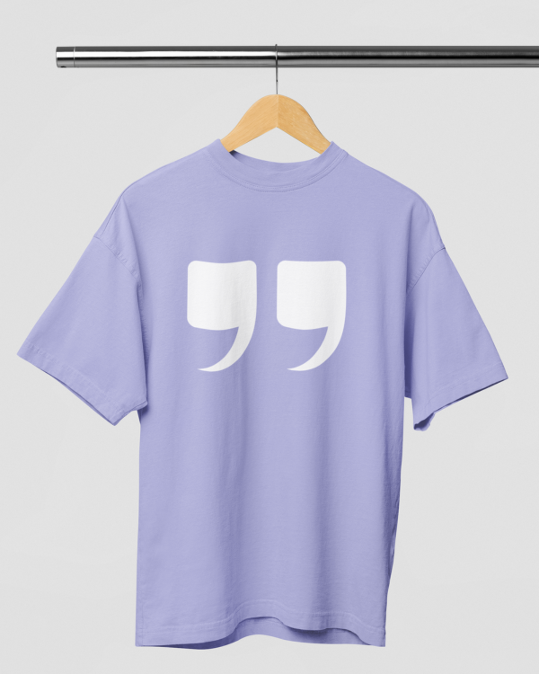 Inverted Comma Over-sized Tshirt